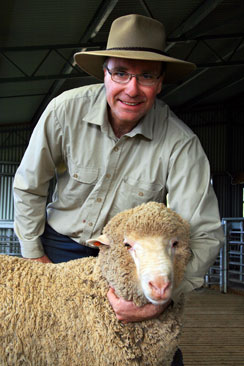 Mark Blaxland with 2012 sale ram